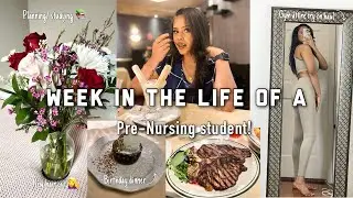 DAY IN THE LIFE OF A PRE NURSING STUDENT/ WEEK IN THE LIFE OF A PRE NURSING STUDENT💛✨🫶🏼