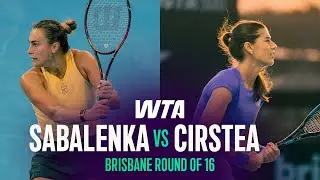 Aryna Sabalenka vs. Sorana Cirstea | 2026 Brisbane Round of 16 | WTA Match Highlights
