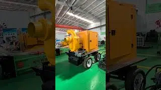 Diesel flood control mobile pump truck for urban flood control and drainage, fire rescue, and