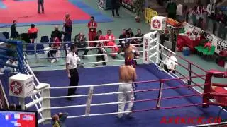 WAKO WC 2009: Fullcontact +91kg: Dean(USA) vs. Damon(FRA)