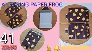 School Level to B.F.A. Craft work. A paper leaping frog.  छलांग लगाने वाला मेंढक कागज़ से !