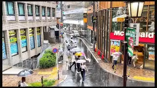 Walking in the Rain, Ebisu Tokyo 【4K HDR】