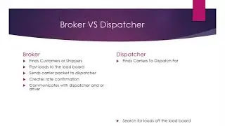 What's the difference between a Freight Broker vs Freight Dispatcher