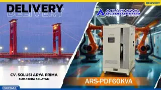 DELIVERY ARAKAWA VOLTAGE STABILIZER SERVO DIGITAL VERSION ARS-PDF60KVA MENUJU CV. SOLUSI ARYA PRIMA