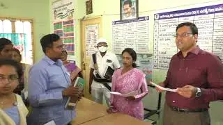 Collector Sri KVN Chakradhar Babu, Commissioner Smt D Haritha|| Ward Secretariat Inspection || NMC