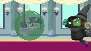 The Mean Green Witch turning Twilight Sparkle into a frog