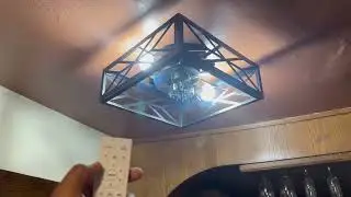 Потолочные вентиляторы EDISHINE с решетчатой ​​конструкцией и подсветкой для скрытого монтажа