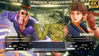 SFV Champion Edition 🔥 wawon5 (F.A.N.G) Vs nuki777 (SAKURA) 🔥 [4K] Online Match's 06-02-2023