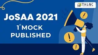 JoSAA B.ARCH COUNSELLING PROCEDURE 2021 | MOCK ALLOTMENT 01 | ARCHITECTURE