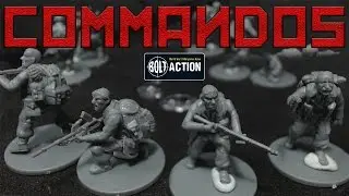 Bolt Action Plastic British Commandos