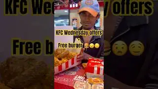 KFC Wednesday offer + free chicken burger 🍔 #viral #trending #explorepage #reelsinstagram