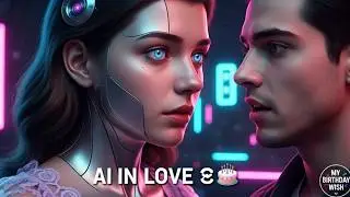 Happy Birthday From AI 🤖❤️ | Robot Girl Sings a Birthday Song for You | My Birthday Wish