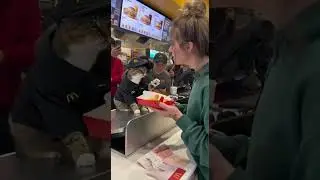 A customer at McDonald's was upset that his chicken nuggets were eaten. #cat