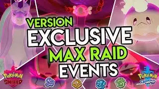NEW VERSION EXCLUSIVES MAX RAID DEN EVENT UPDATE in Pokemon Sword and Shield