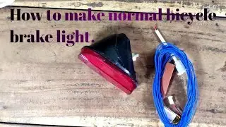 Homemade cycle brake light. Madography