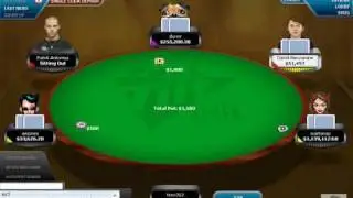 How to make 1 million clicking a mouse on Full Tilt Poker,Trex313 tbl, part 3 of 5