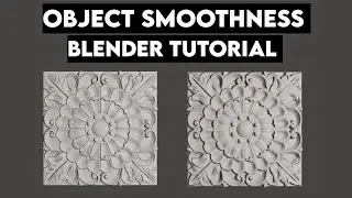 use smoothness methods on 3d objects|blender tutorial
