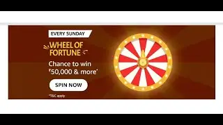 Amazon Every Sunday Weel of Fortune Quiz Answers Today|13 November 2022 | Daily Quiz Time