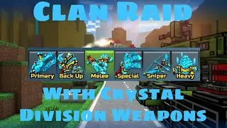Clan Raid With Crystal Division Weapons | Pixel Gun 3D