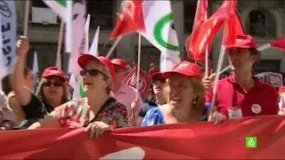 Protestas de los empleados p&uacute;blicos para recuperar sus condiciones laborales