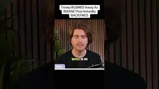 Trump Escorted Away After Controversial Post Backfires