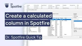 Create a calculated column in Spotfire
