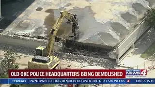 Crews begin demolition of old police headquarters