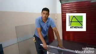 Dica de como corta o vidro laminado manualmente.