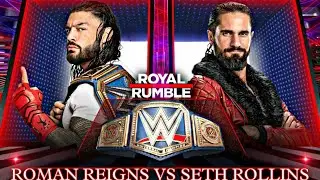 WWE Royal Rumble 2022 Official Match Card