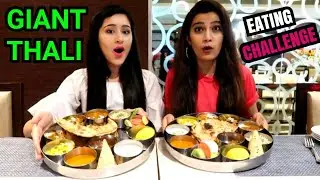 JUMBO THALI EATING CHALLENGE | FT. SUPER STYLE TIPS | ThatGlamGirl