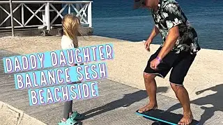 NICK AND CASHY SESSION THE REVBALANCE BOARD ON THE BEACH