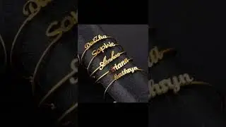 Customize your favourite name bangles gold plated single name 700 double name 800 #viral #shorts