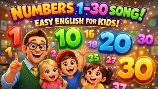 Numbers 1&ndash;30 Song 🎶 Easy English for Kids