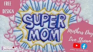 Mother's Day Live Stream - Free Design, Giveaways & More