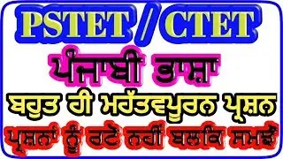 pstet punjabi study notes,ctet punjabi pedagogy,pstet punjab question paper,pstet punjabi language