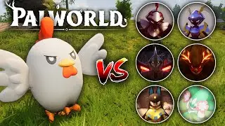 King Boss Chikipi vs Elit Bosses 50 lvl in Arena - Palworld Boss Battle