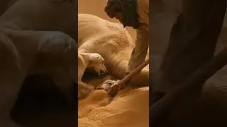 The Dog Refused to Enter the Tent. He Had a Secret Buried in the Sand.