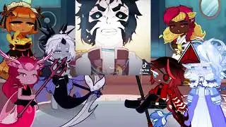 Cookie run kingdom react to zenitsu | Giyuu | Demon slayer | Gacha life