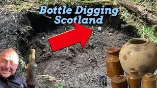 Bottle digging at a Victorian factory & mansion house bottle digging scotland