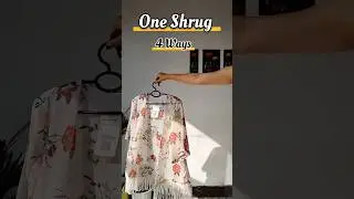 Styling one shrug in different ways #shorts #stylingtips #youtube