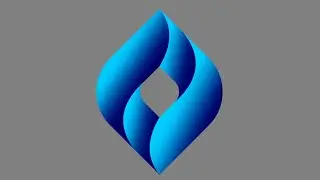 Easy 3D logo from square in CorelDRAW | Coreldraw tutorial | Graphic design 
