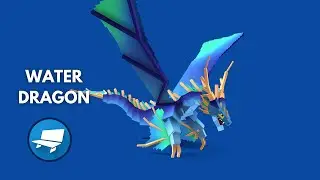 Water Dragon | Blockbench Timelapse