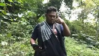 jalur menuju air terjun montel di kaki gunung muria