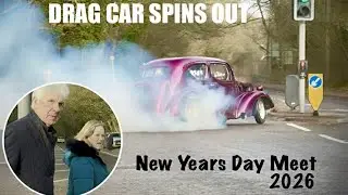 DRAG CAR CRASHES AT NEW YEAR MEET