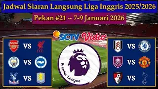 Jadwal Liga Inggris Live SCTV - Arsenal vs Liverpool - EPL 2025/2026 Pekan 21