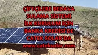 4 HP GÜNEŞ ENERJİSİ İLE TARLA SULAMA SİSTEMİ ELAZIĞ