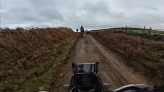 T7 Adv bike. Rhayader Golf Links green lane, Mid Wales.  301124
