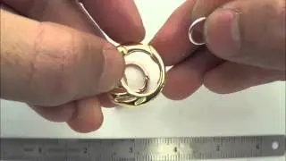 MNS1114 - Sterling Silver 22mm Spring Ring Clasp