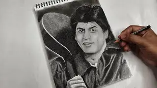 How to draw Shah Rukh Khan | Shah Rukh Khan drawing tutorial 