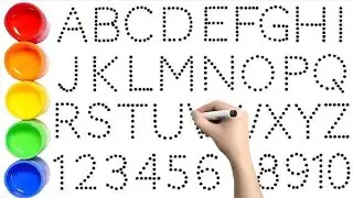 A to Z, abcd Kids rhymes, collection for writing along dotted lines for toddler, Alphabet, ABCd
